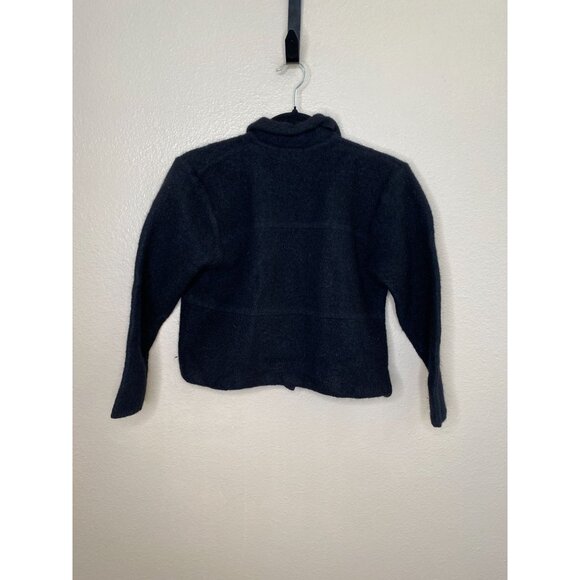 Karen Scott Womens Black 100% Wool Button-Up Long Sleeve Sweater XL Jacket - Picture 3 of 8